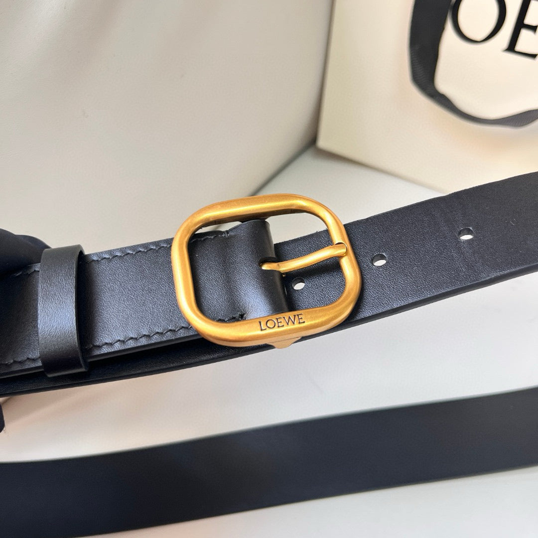 Belts- Loew Belt 3.5 Cm Premium Leather Designer Belt