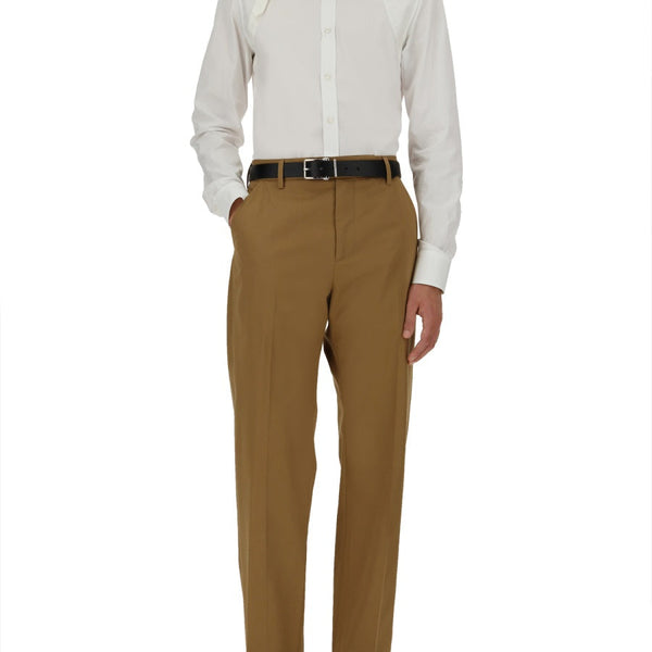 Alexander McQueen premium pants detail and craftsmanship close-up