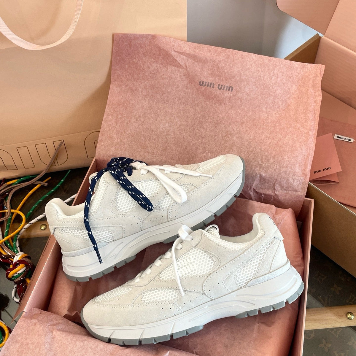 Shoes- Miu M Trainers Luxury Lifestyle Designer Footwear