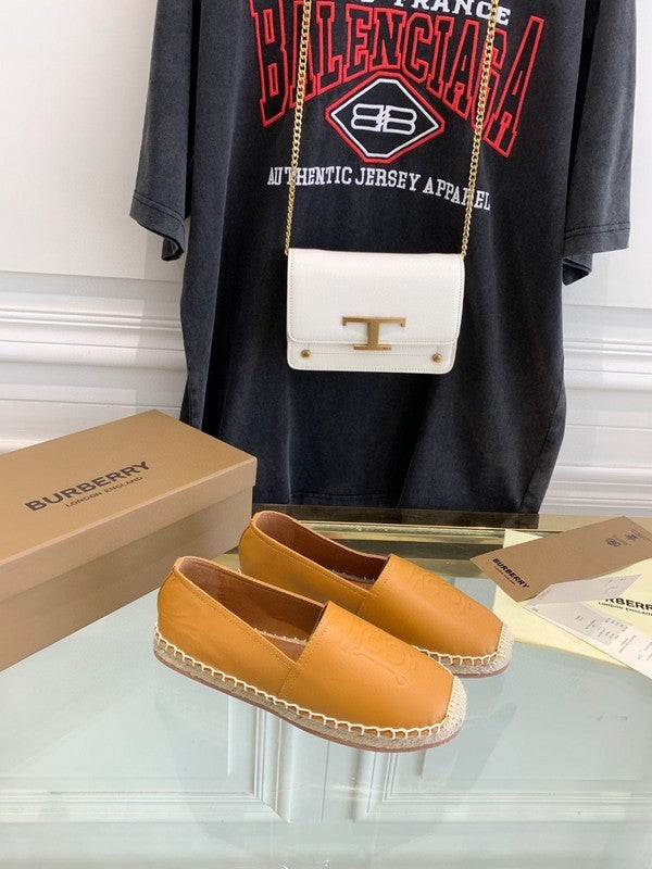Burberry Chocolate Brown Low-Top Sneakers - Front View