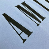 Close-up of Amiri t-shirt craftsmanship