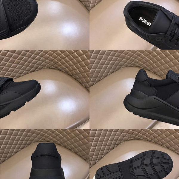 Burberry Black Pointed-Toe Flats - Angled View