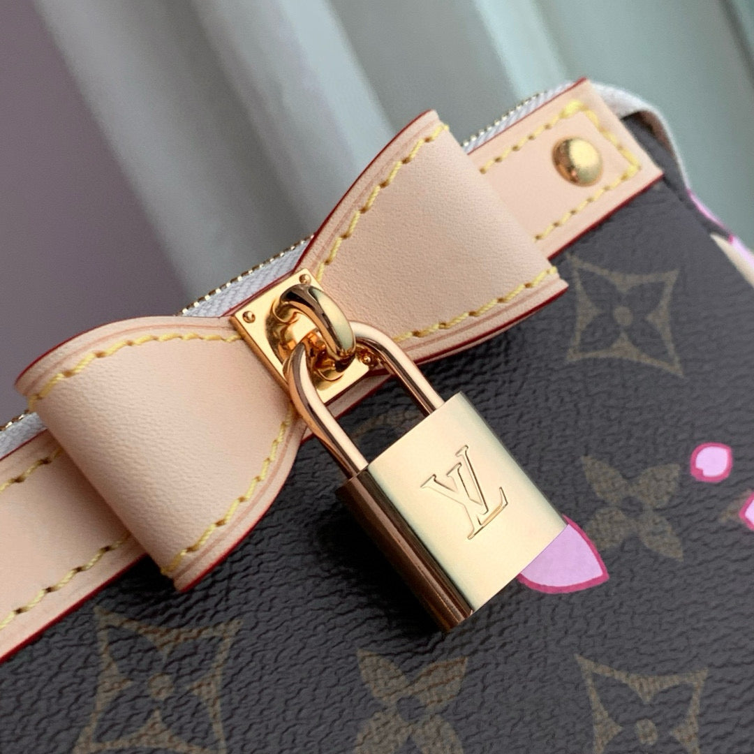 Louis Vuitton Bags- Louis Vuitton Lou x Murakami Pochette Bag Elegant Everyday Designer Handbag