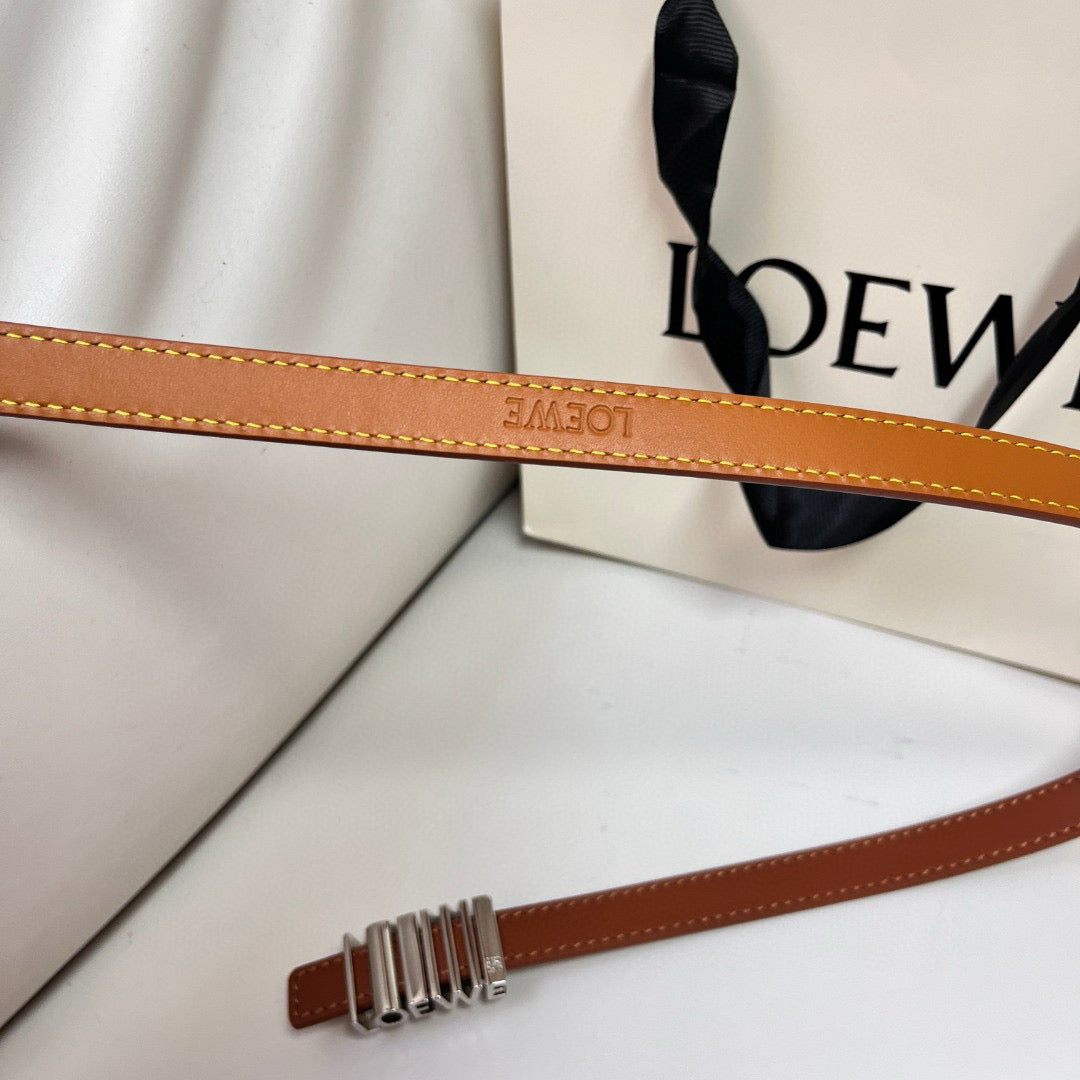 Belts- Loew Belt 1.5 Cm Premium Leather Designer Belt