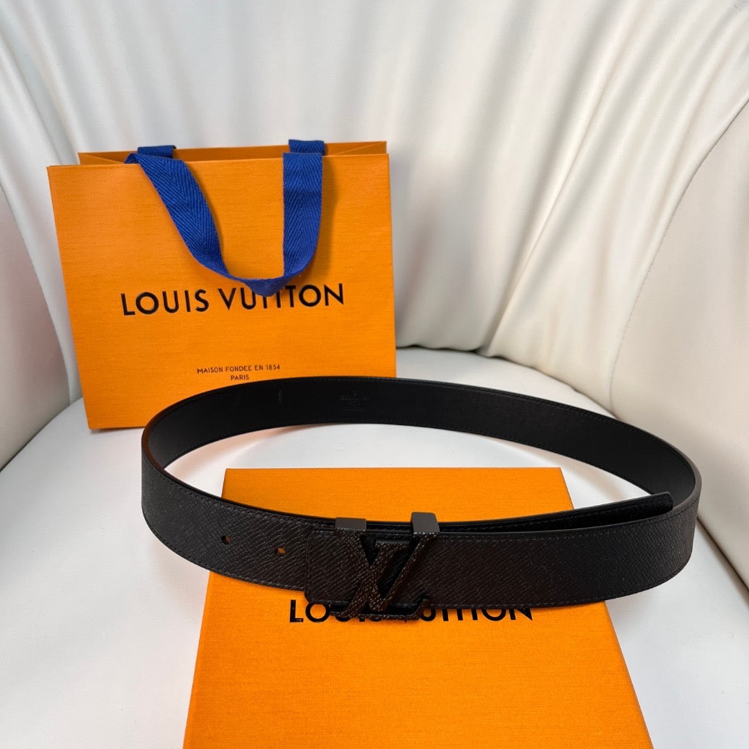 Louis Vuitton Belts- Louis Vuitton Lou Belt Premium Leather Designer Belt