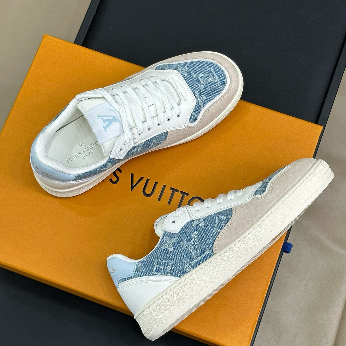 Louis Vuitton Shoes- Louis Vuitton Lou Stadium Sneaker Premium Designer Casual Shoes