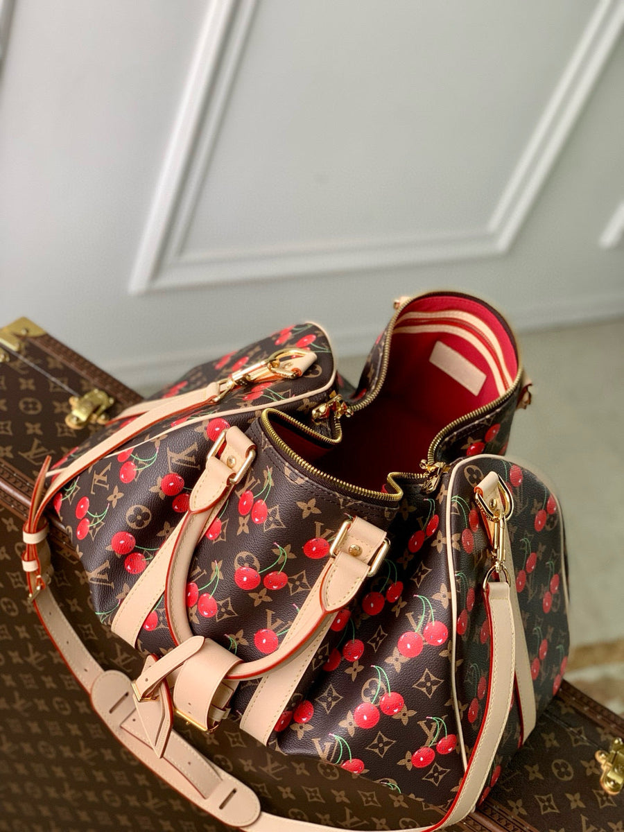 Louis Vuitton Bags- Louis Vuitton Lou x Murakami Keepall 45 Bag Luxury Designer Leather Handbag