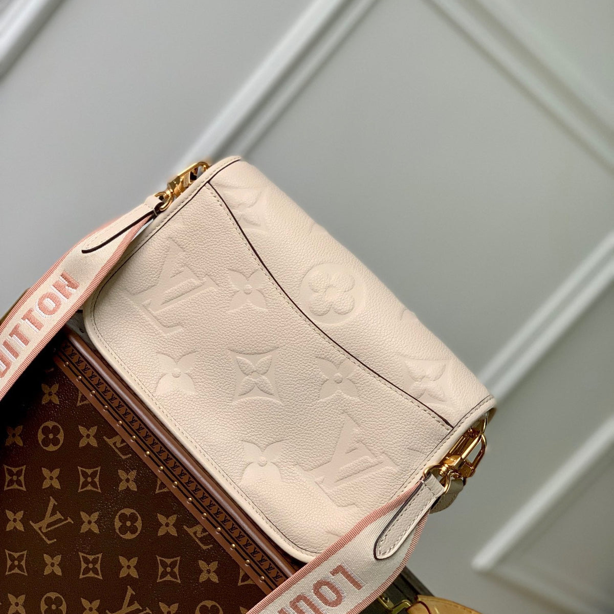 Louis Vuitton Bags- Louis Vuitton Lou Diane Satchel Bag Elegant Everyday Designer Handbag