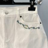 Celine Denim Skirt detail shot – designer craftsmanship and quality