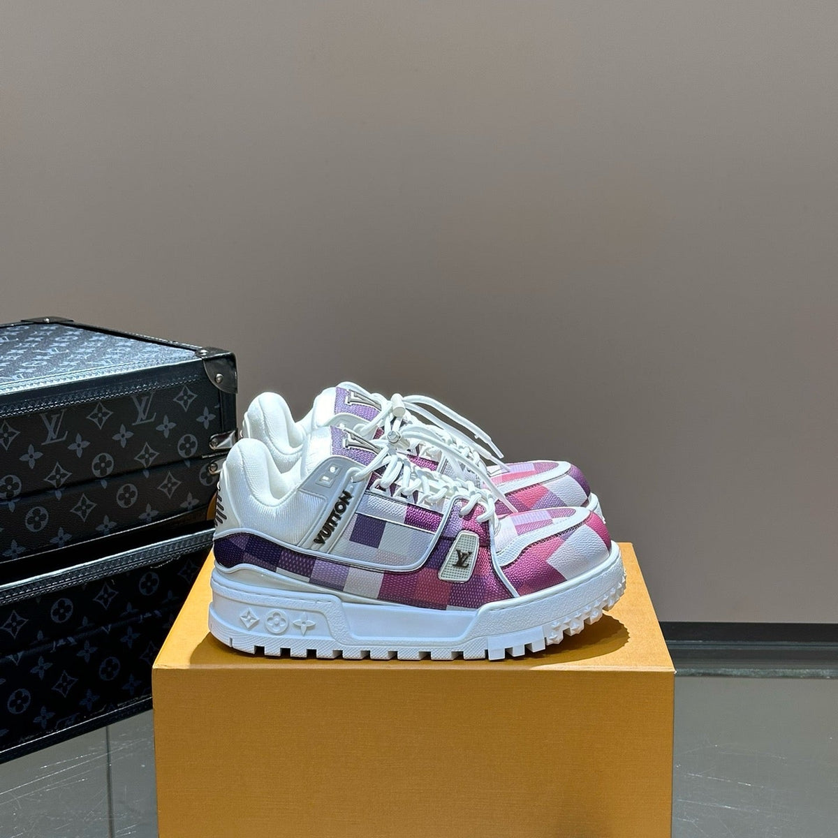 Louis Vuitton Shoes- Louis Vuitton Lou Trainers Premium Designer Casual Shoes