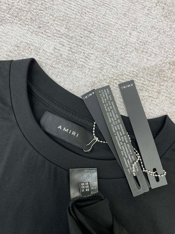Amiri luxury t-shirt detail shot