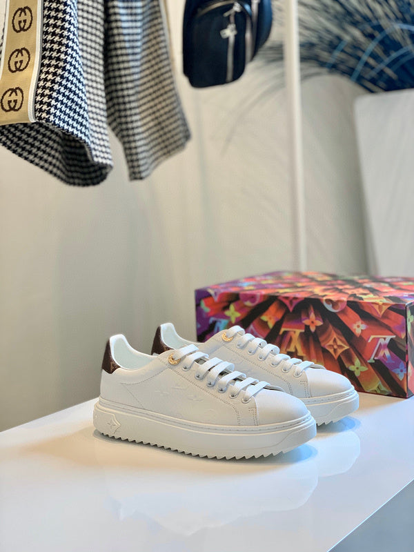 Louis Vuitton luxury shoes detail shot