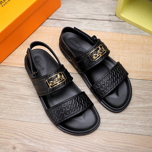 Hermes shoes Style 032 - logo and branding close-up