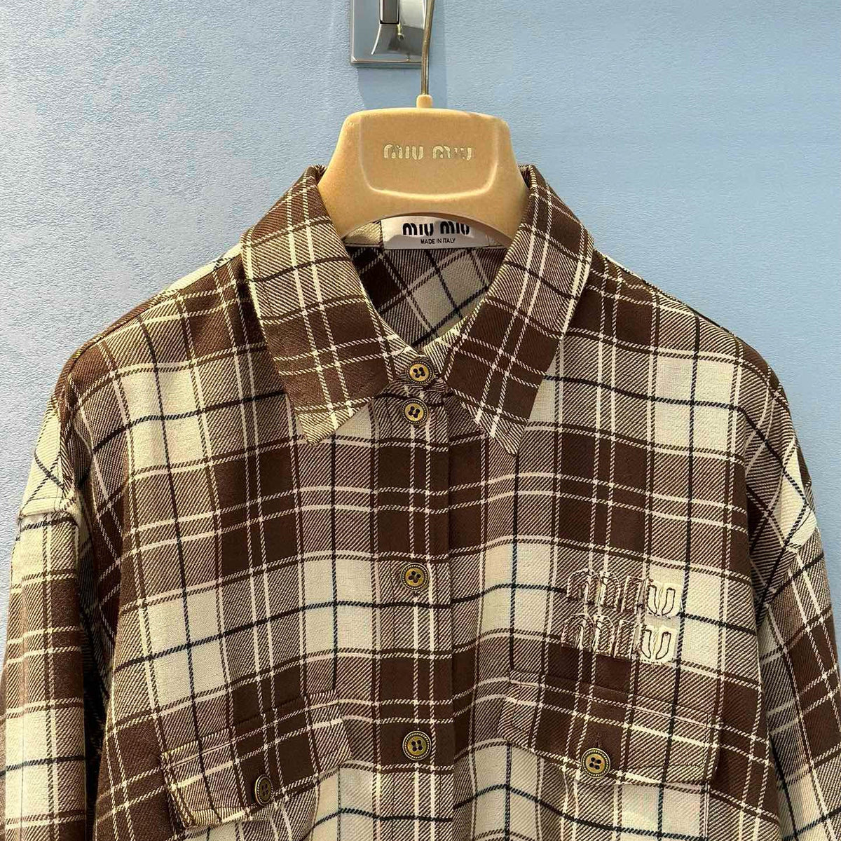 Tops- Miu M Shirt Elegant Everyday Designer Top