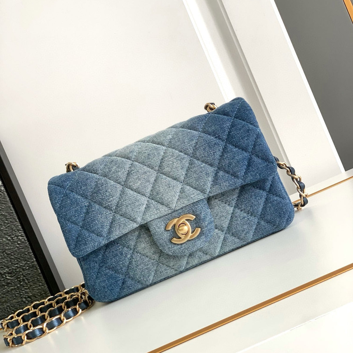 Chanel Classic Flap Denim Bag – luxury designer bag at Velouxe