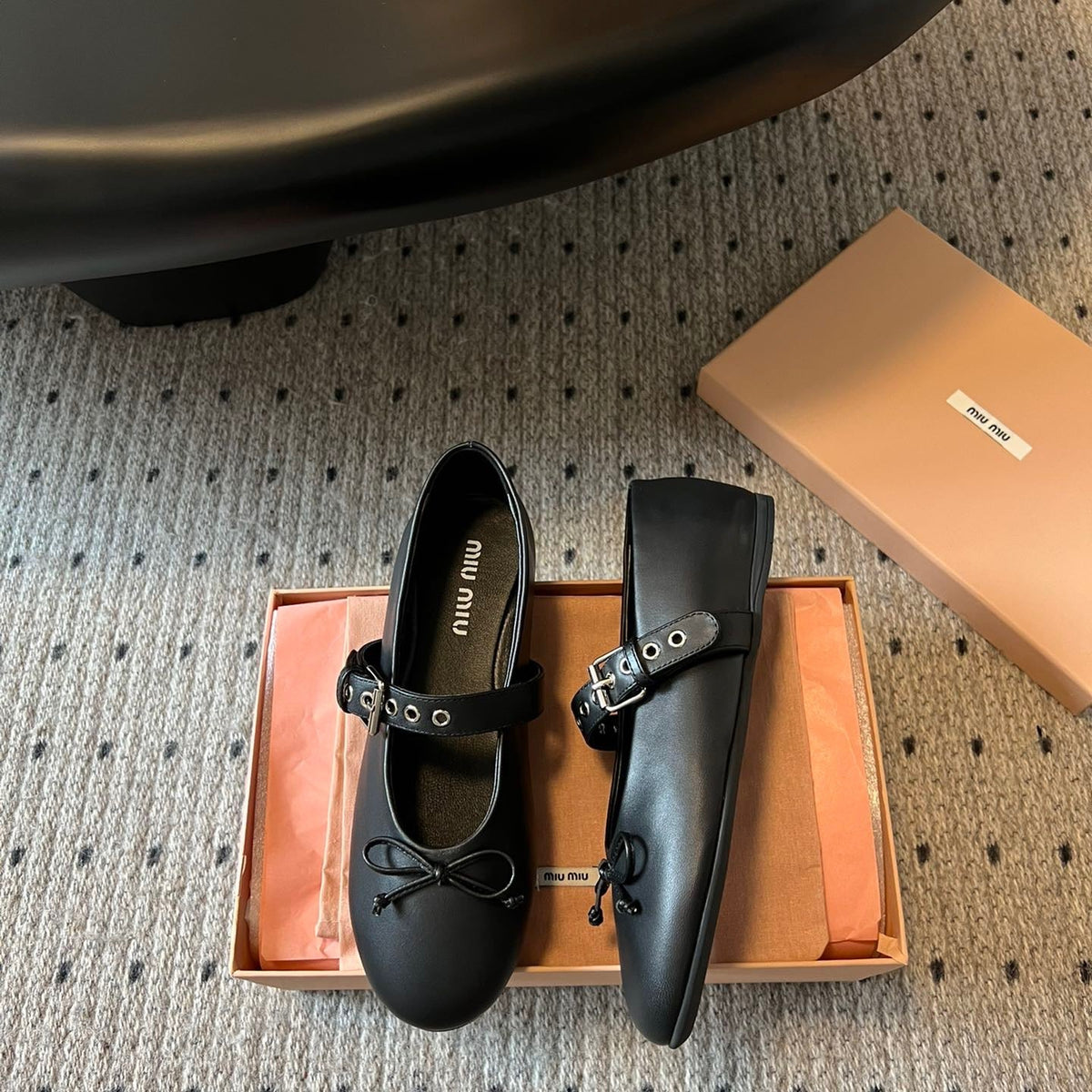 Shoes- Miu M Ballerina Flats Comfortable Everyday Designer Shoes