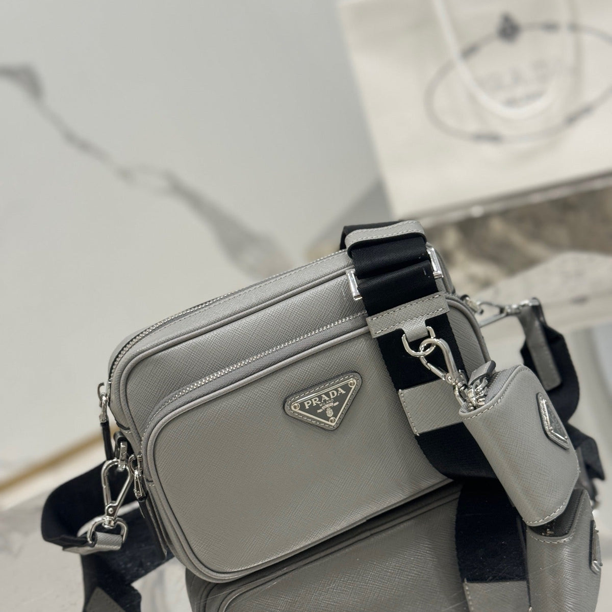 Bags- Pd Saffiano Leather Shoulder Bag Premium Designer Shoulder Bag