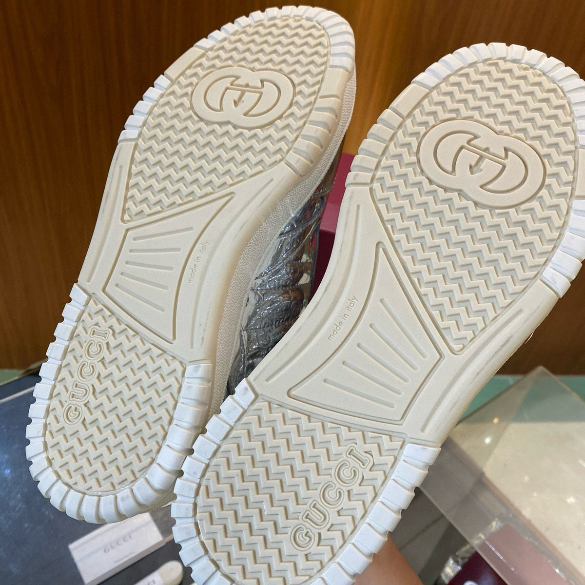 Gucci Shoes- Gucci Re Web Sneakers Premium Designer Casual Shoes
