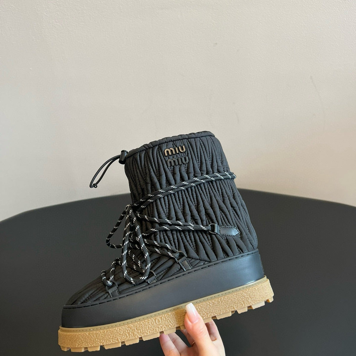 Shoes- Miu M Boots Luxury Lifestyle Designer Footwear