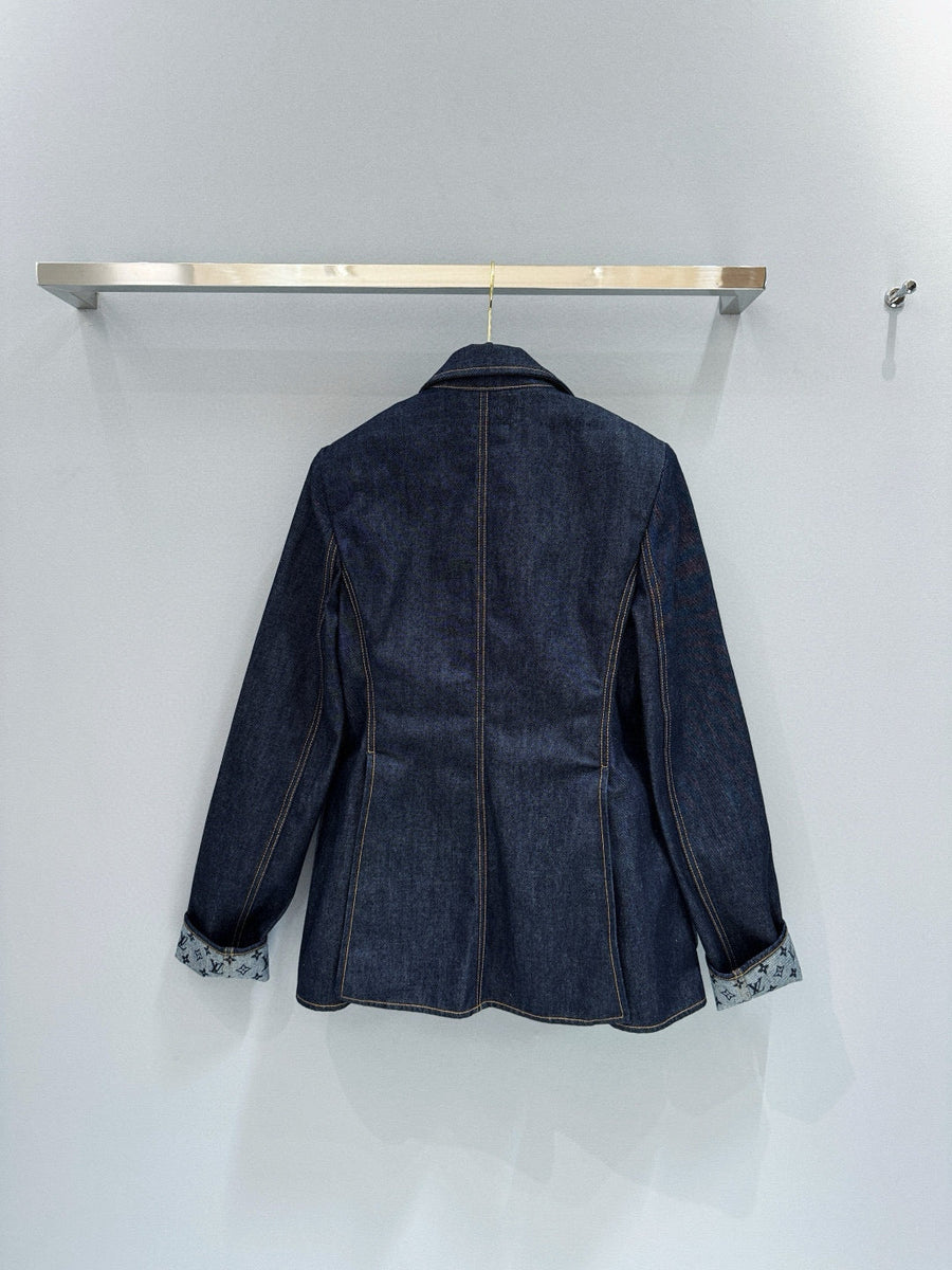 Louis Vuitton Jackets- Louis Vuitton Lou Denim Blazer Stylish Everyday Designer Outerwear