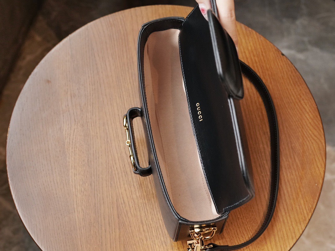 Gucci Bags- Gucci Horsebit 1955 Small Bag Luxury Designer Leather Handbag