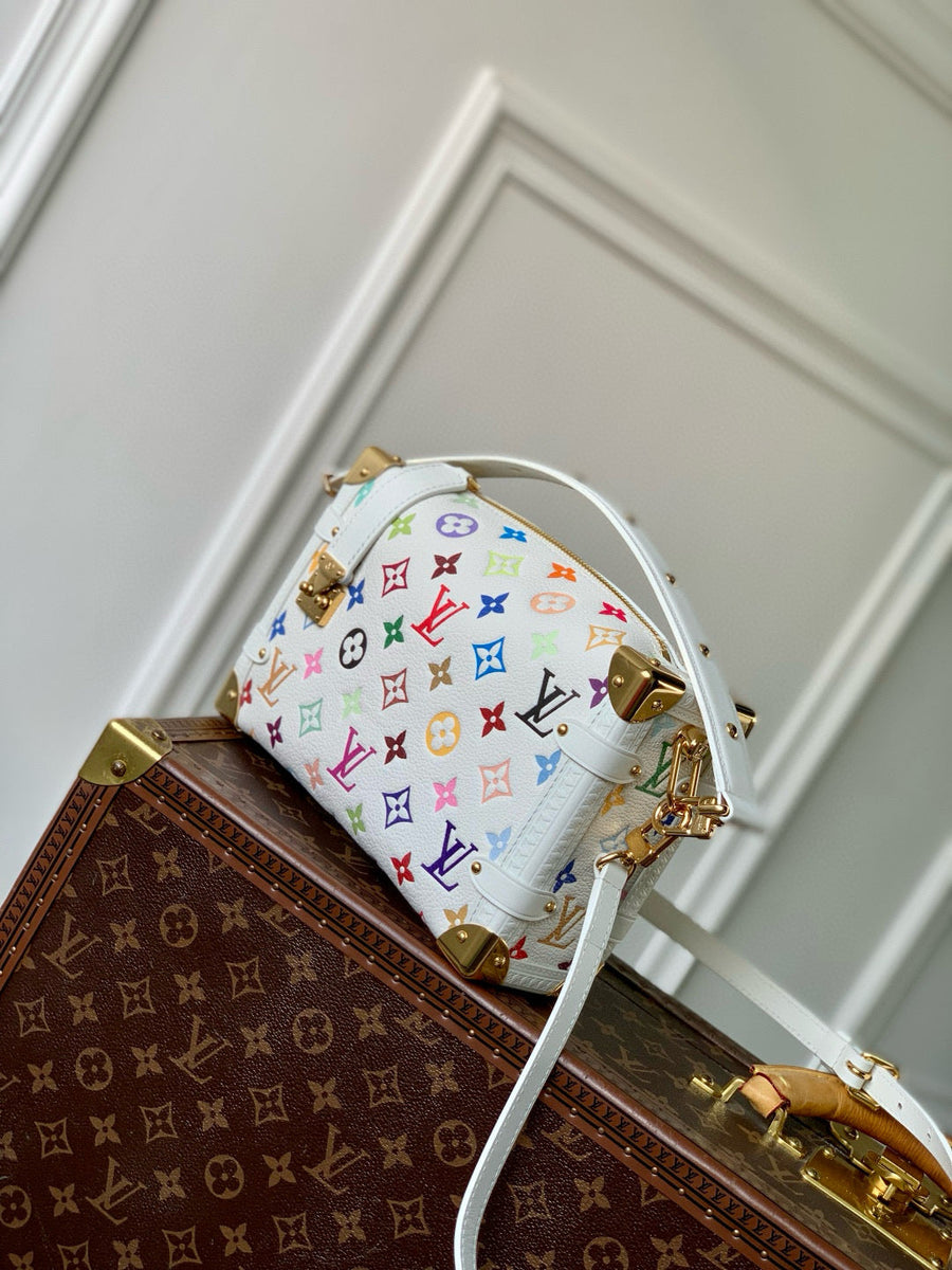 Louis Vuitton Bags- Louis Vuitton Lou x Murakami Side Trunk Mm Bag Elegant Everyday Designer Handbag