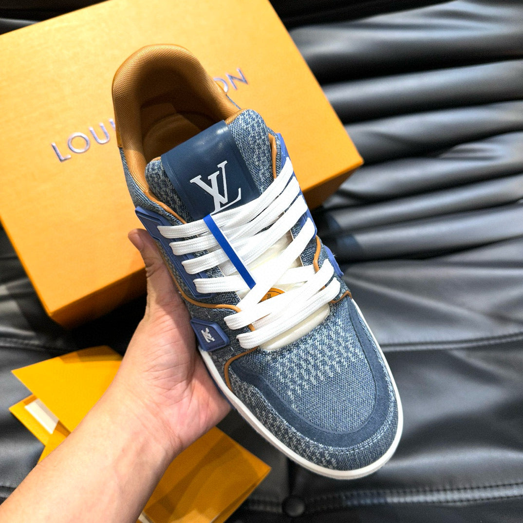 Louis Vuitton Shoes- Louis Vuitton Lou Trainers Comfortable Everyday Designer Shoes