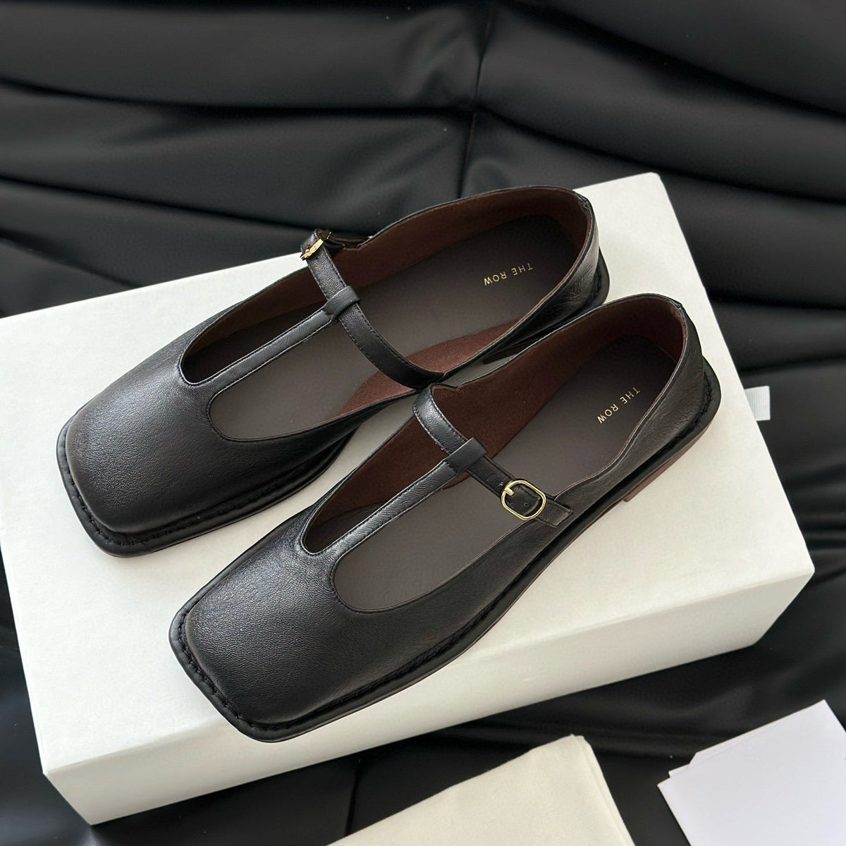 The Row Accessories- The Row T Strap Flats Luxury Designer Fashion Accessory