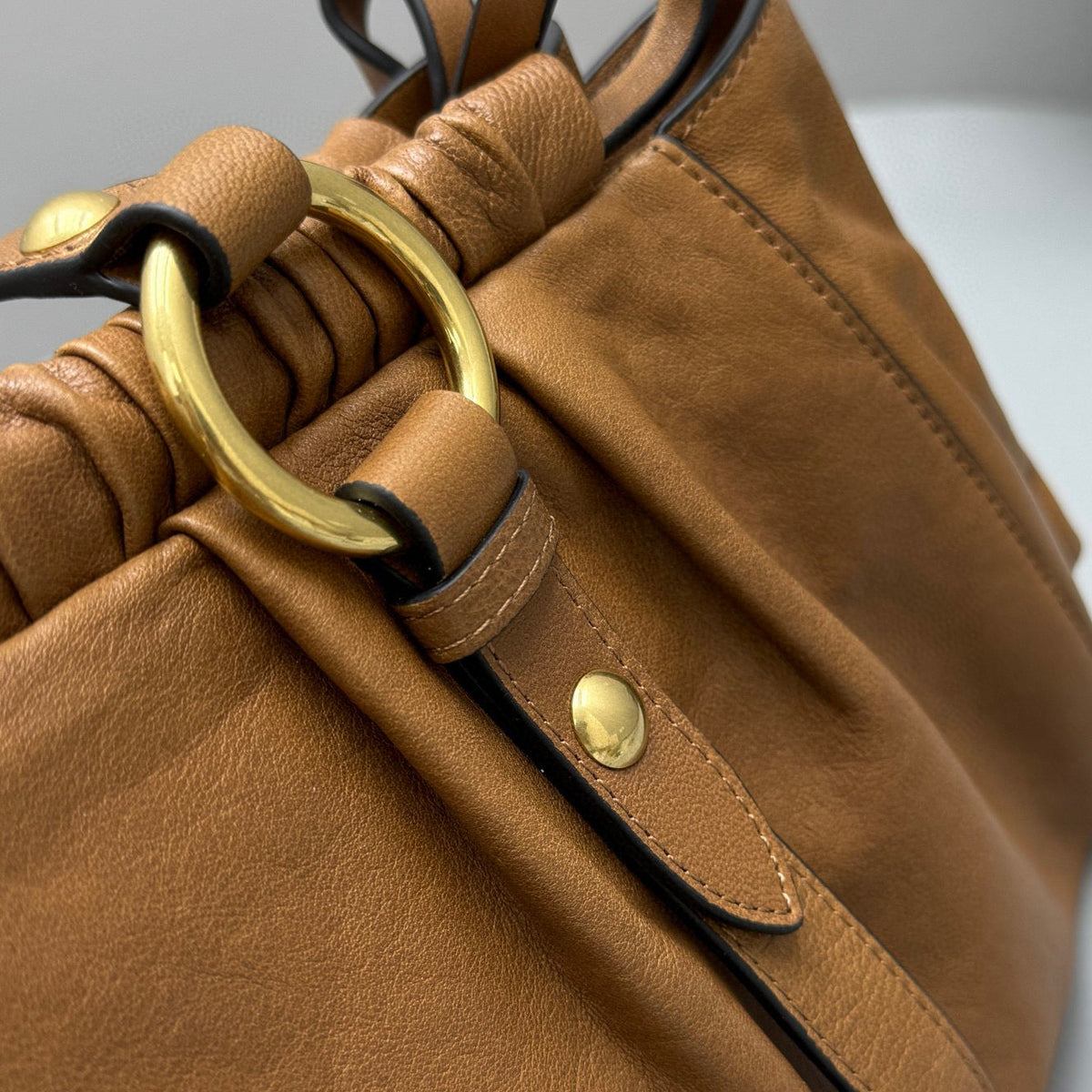 Bags- Miu M Nappa Leather Bag Elegant Everyday Designer Handbag