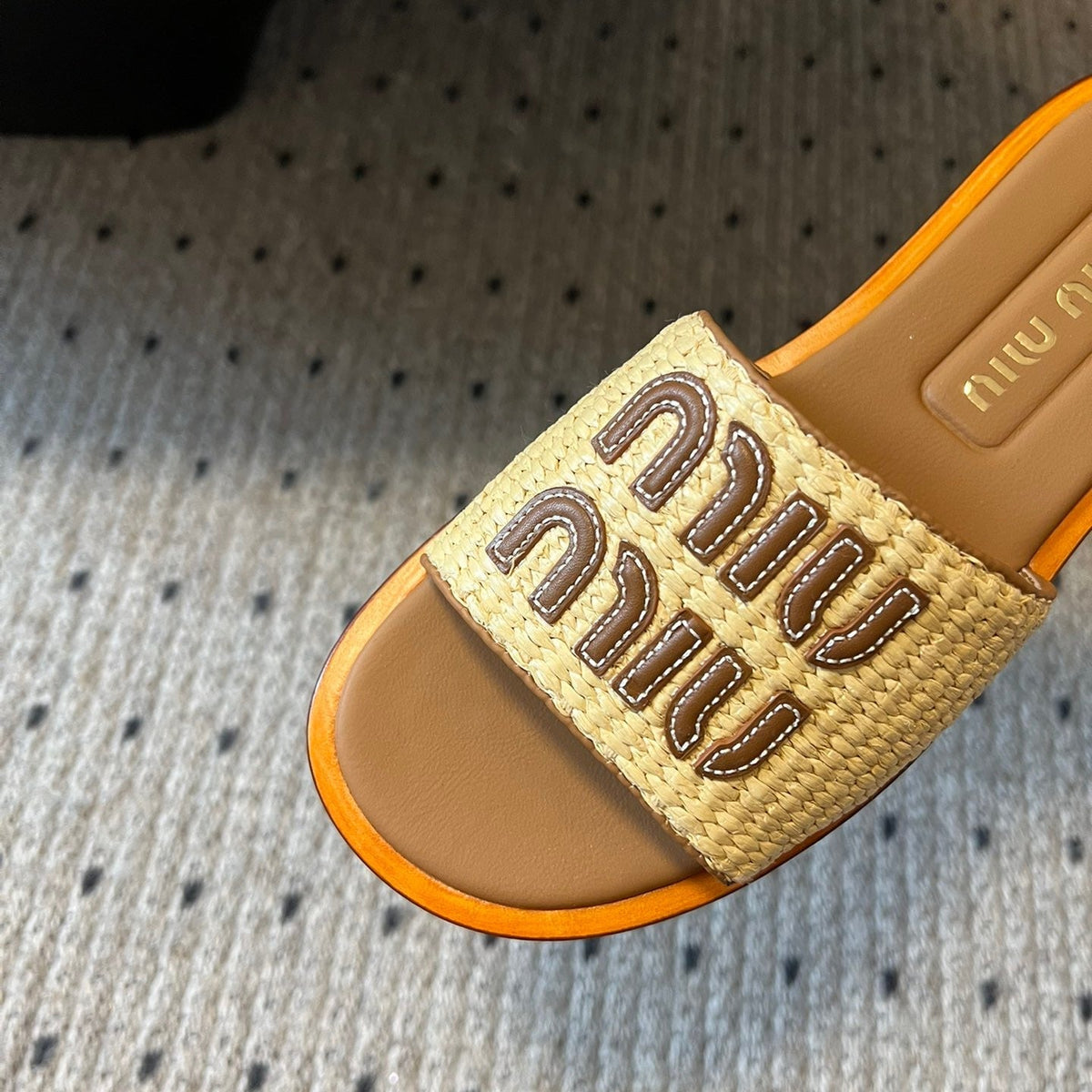 Shoes- Miu M Slides Luxury Lifestyle Designer Footwear