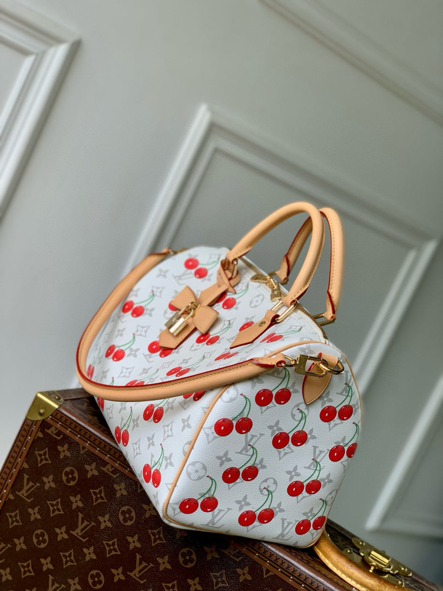 Louis Vuitton Bags- Louis Vuitton Lou x Murakami Speedy 30 Bag Luxury Designer Leather Handbag