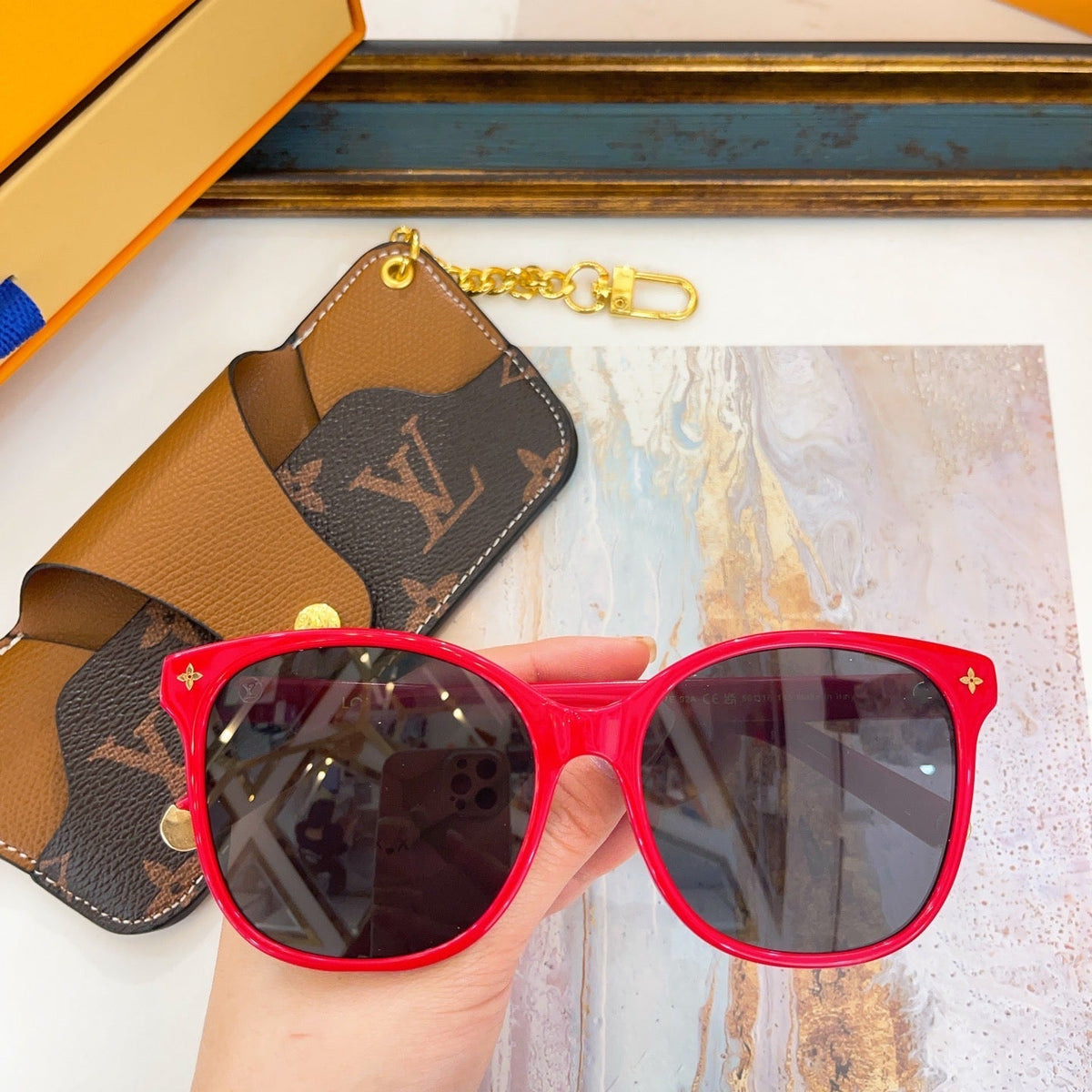 Louis Vuitton Sunglasses- Louis Vuitton Lou Sunglasses Premium Fashion Designer Sunglasses