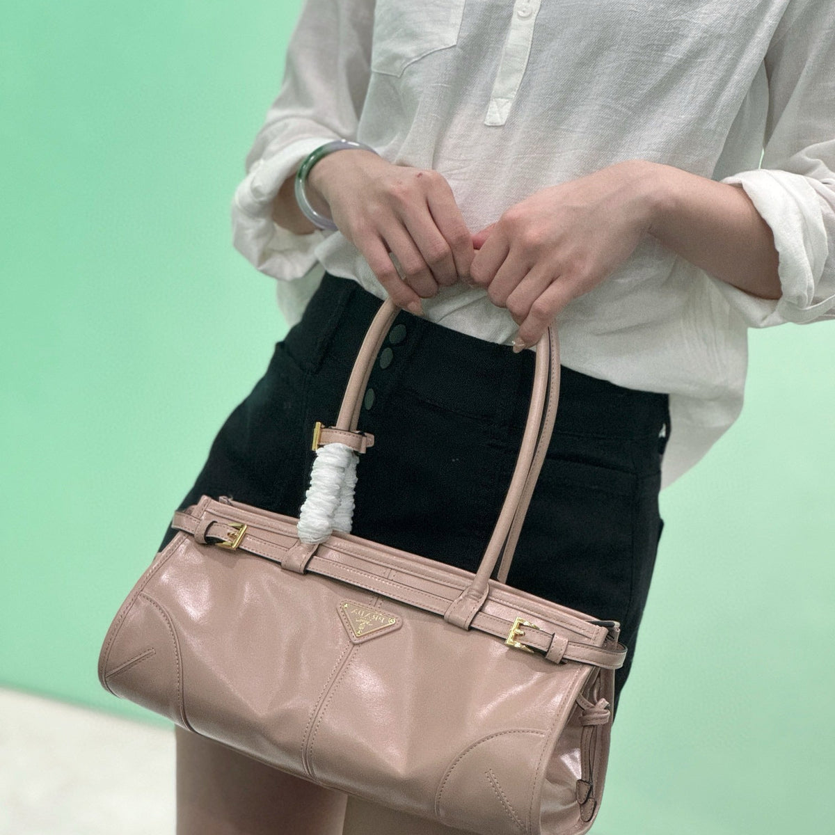 Bags- Pd Medium Leather Handbag Luxury Designer Leather Handbag