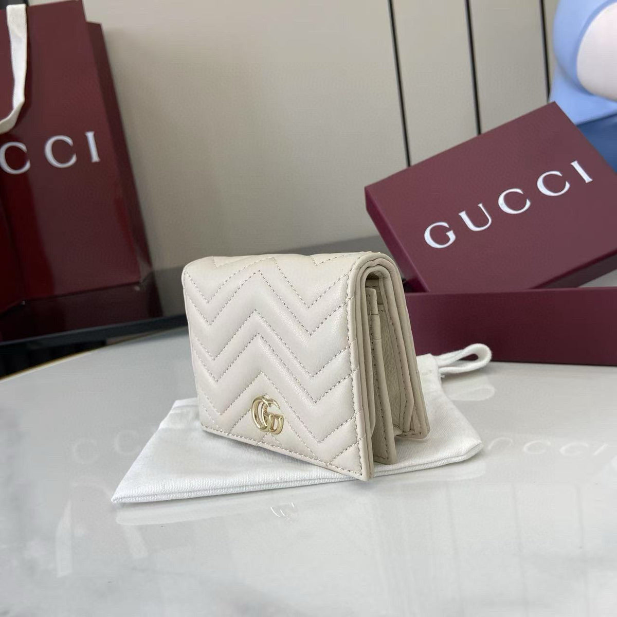 Gucci Wallets- Gucci Marmont Small Wallet Compact Luxury Card Wallet