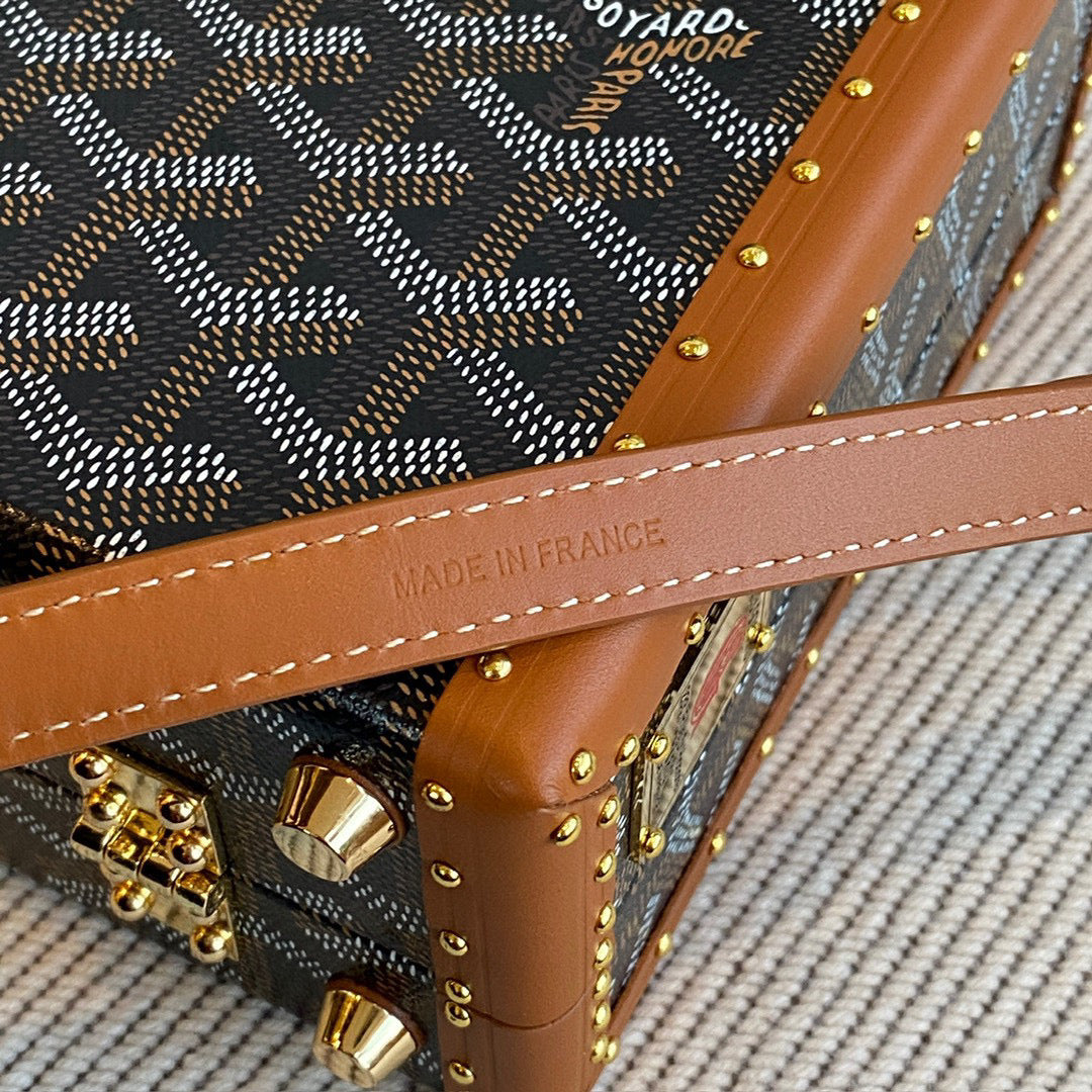 Bags- Goya Grand Hotel Trunk Bag Luxury Designer Leather Handbag