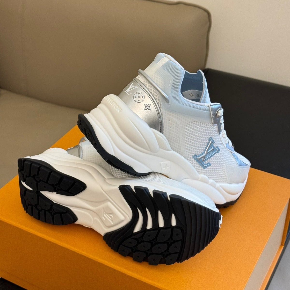 Louis Vuitton Shoes- Louis Vuitton Lou Run 55 Trainers Premium Designer Casual Shoes