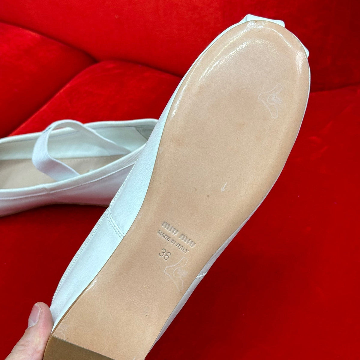 Shoes- Miu M Ballerina Flats Premium Designer Casual Shoes