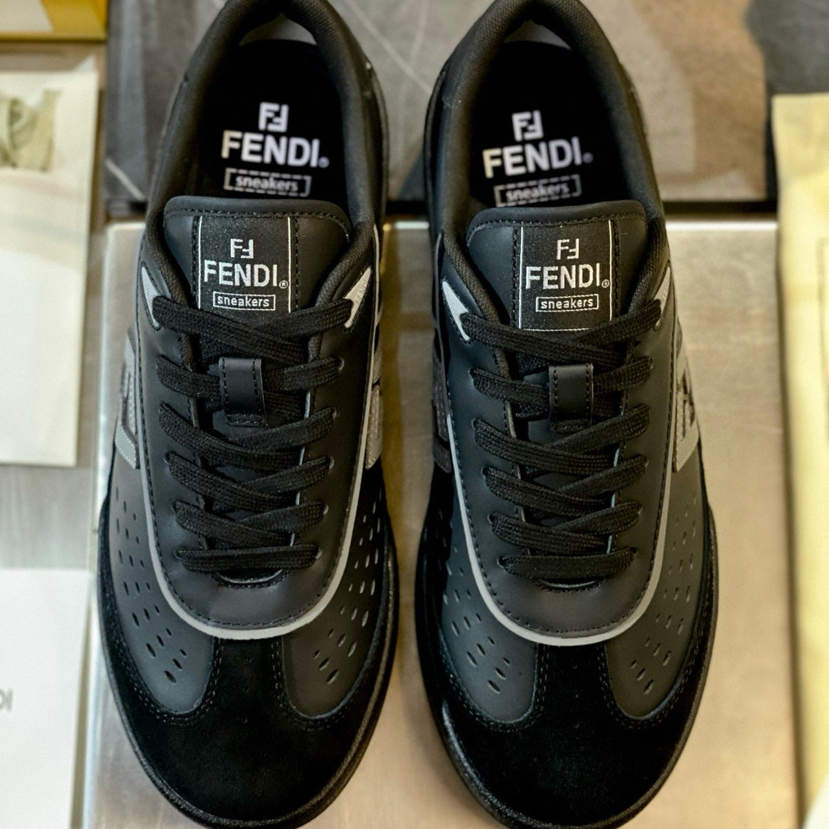 Shoes- Fen Match Sneaker Premium Designer Casual Shoes