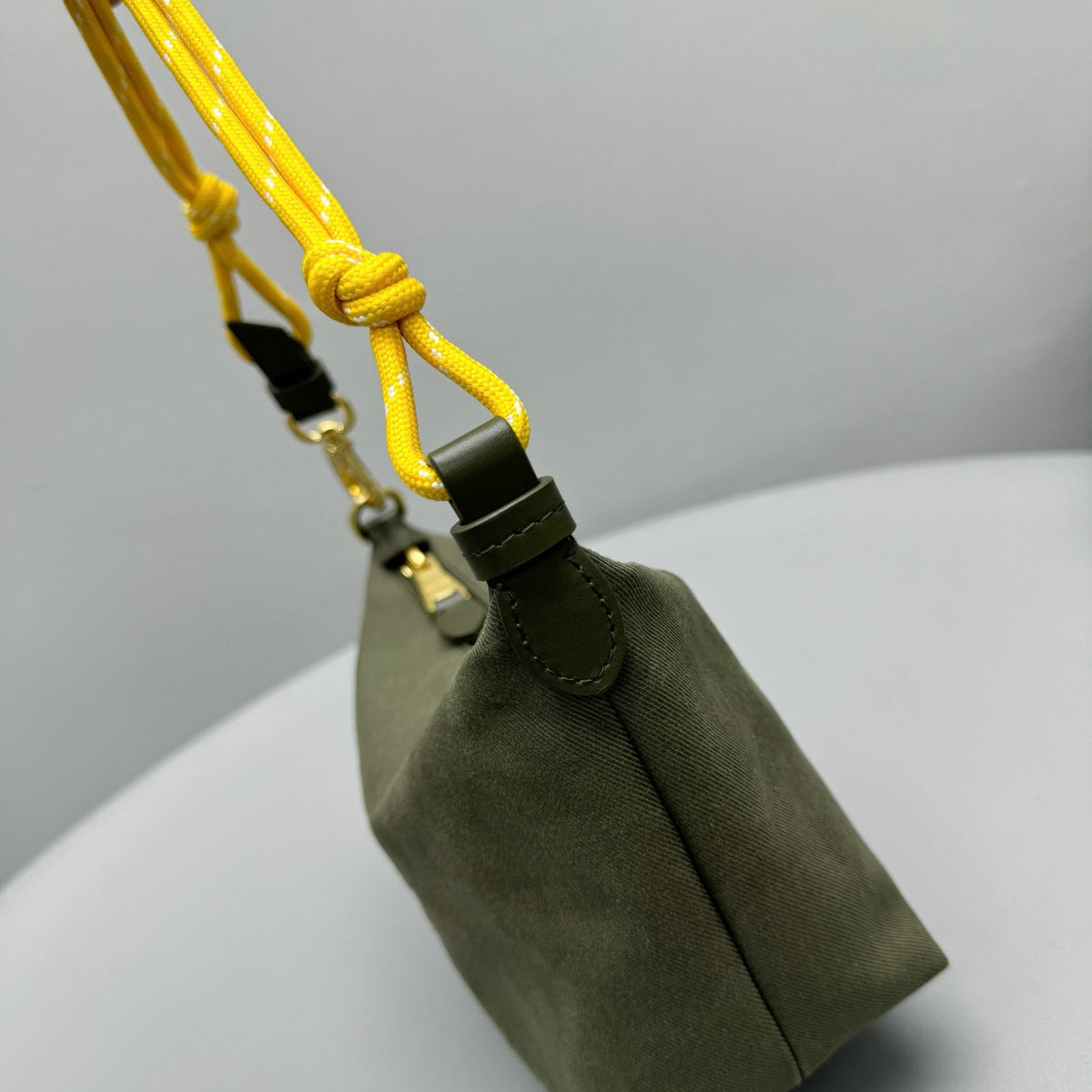 Bags- Miu M Gabardine Pouch Luxury Designer Leather Handbag