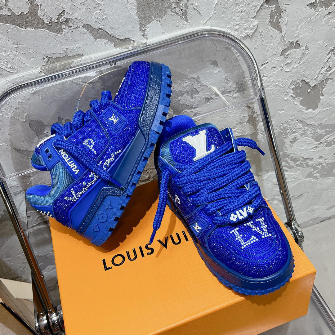 Louis Vuitton Shoes- Louis Vuitton Lou Trainers Comfortable Everyday Designer Shoes