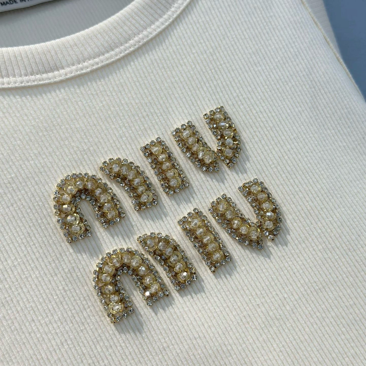 Tops- Miu M Tank Top Premium Designer Casual Top