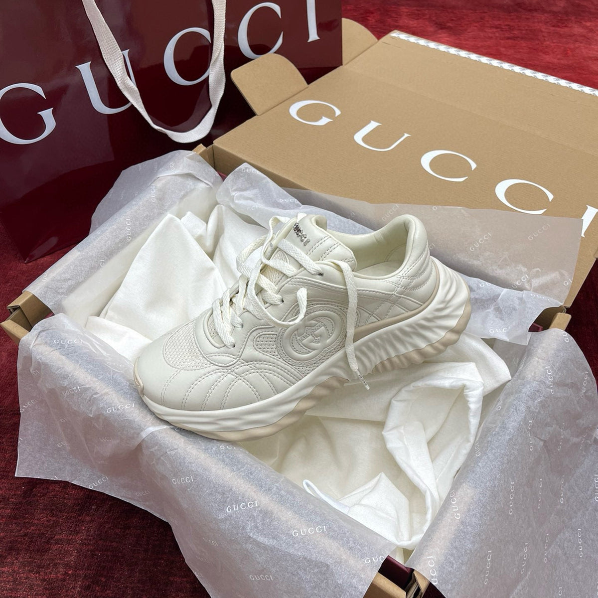 Gucci Shoes- Gucci Ripple Trainers Luxury Lifestyle Designer Footwear
