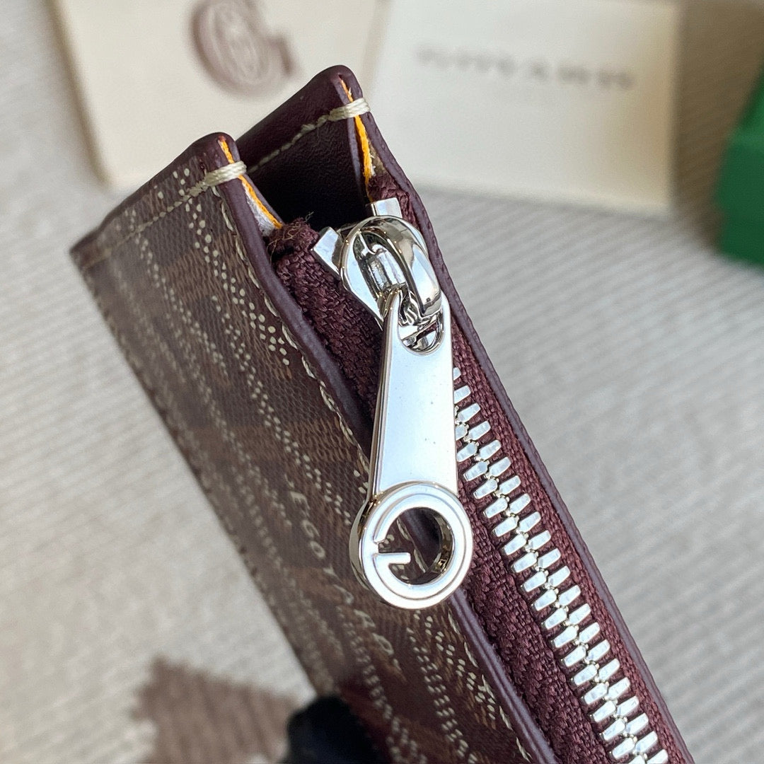 Wallets- Goya Bourbon Card Holder Elegant Everyday Leather Wallet