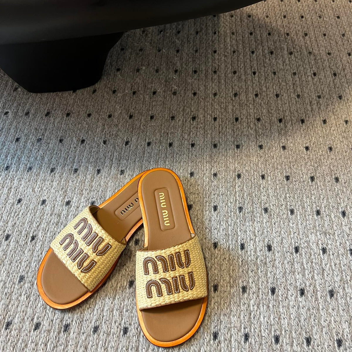 Shoes- Miu M Slides Luxury Lifestyle Designer Footwear