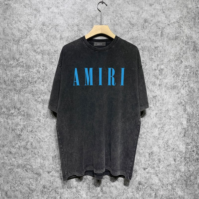 Close-up of Amiri t-shirt craftsmanship