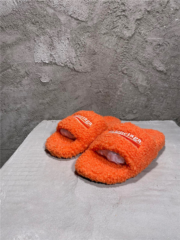 Balenciaga sandals Style 136 - close-up of statement logo accent