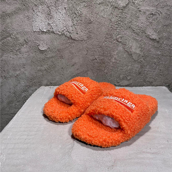 Balenciaga sandals Style 136 - close-up of statement logo accent