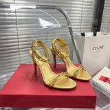 Close-up of Valentino Garavani shoes craftsmanship