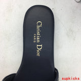 Dior Chocolate Brown Loafer Flats - Detail Shot of Craftsmanship