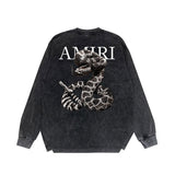 Close-up of Amiri hoodie craftsmanship